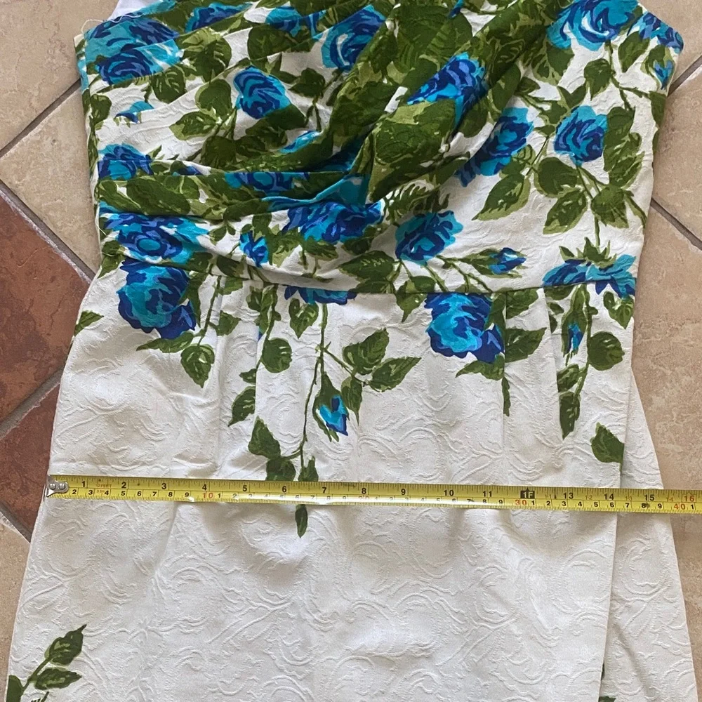 London Times Green and Blue Floral Dress - Picture 15 of 16